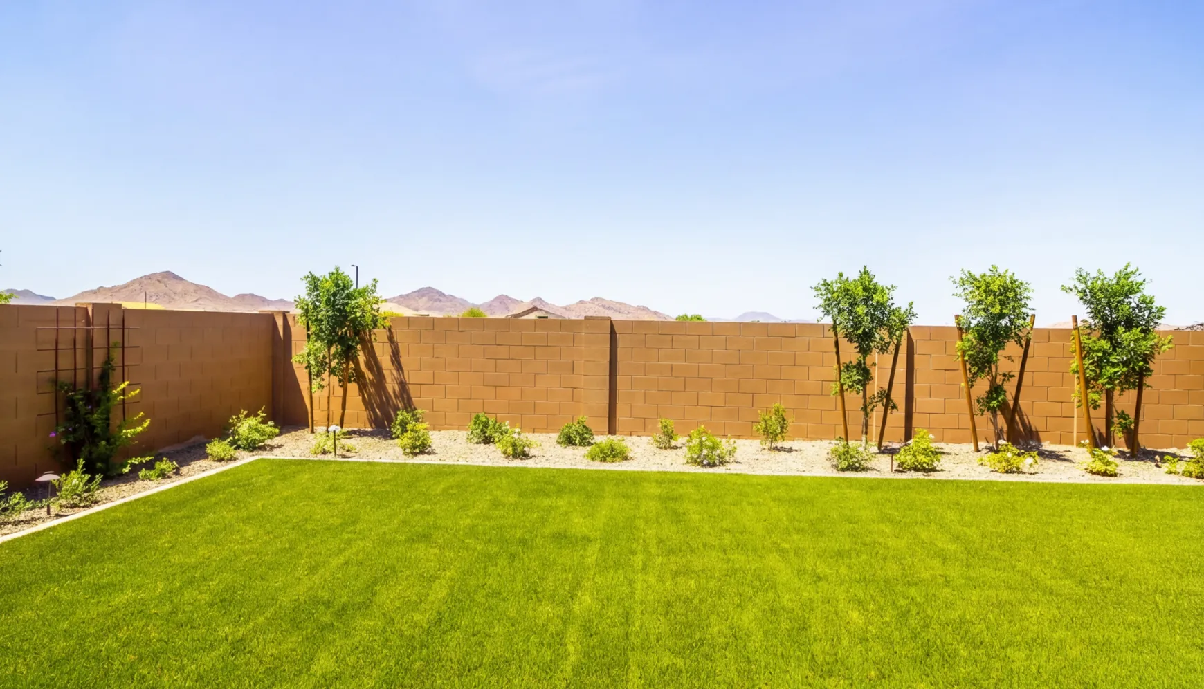 Empty backyard before ADU construction in Los Angeles CA