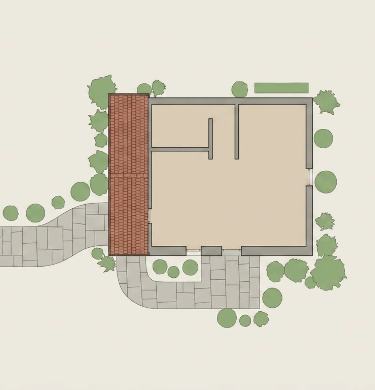 ADU plans and architectural design in Los Angeles CA showing detailed floor plan layout and site planning for accessory dwelling unit